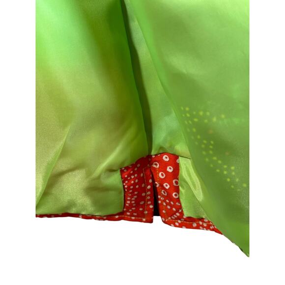 Silk Collection By Harve Barnard Blazer Mint Green Patchwork Silk Blazer Women L - Picture 8 of 10